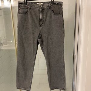 Abercrombie boot leg black/grey jeans